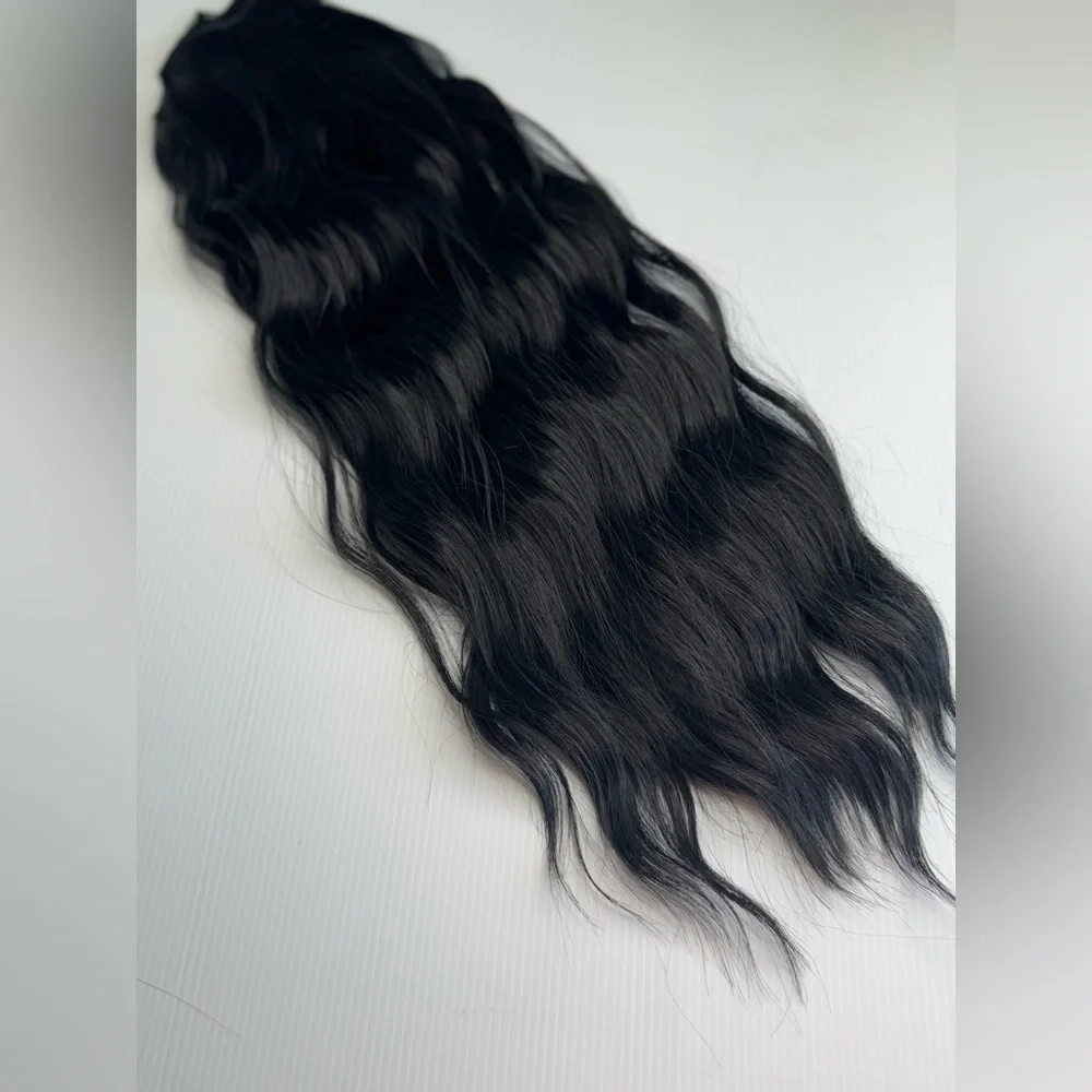 Long Black hair Extensions Clip ins Black hair - Picture 4 of 11
